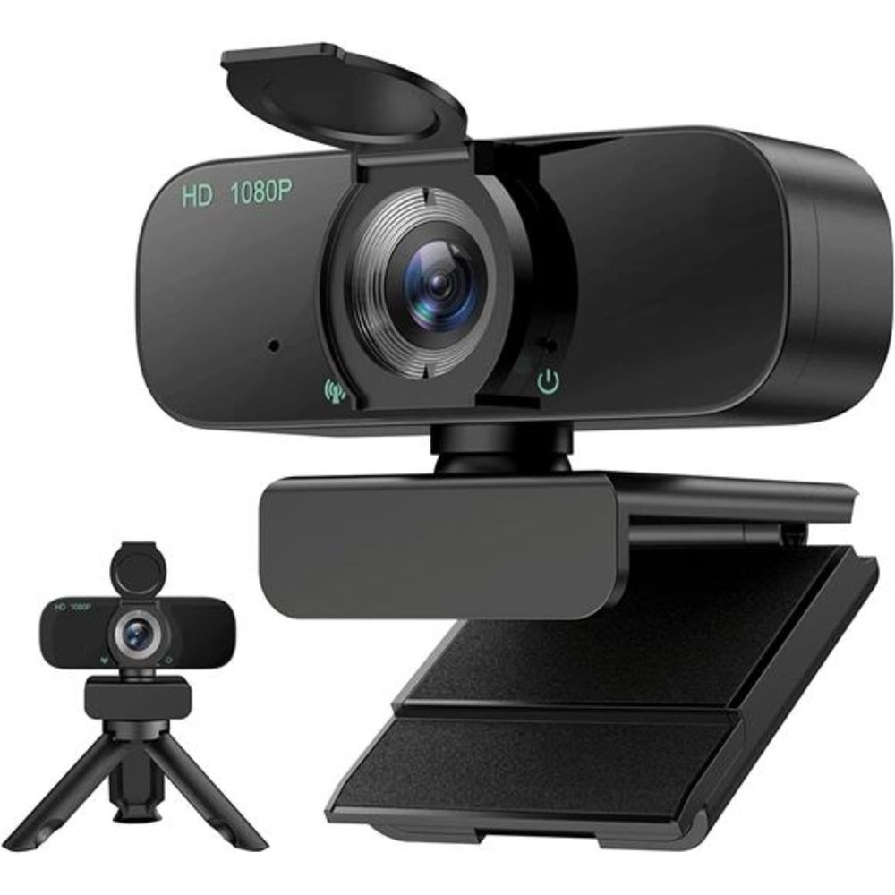 HD Webcam with Microphone USB PC Computer Web Cam with Triopod Stand